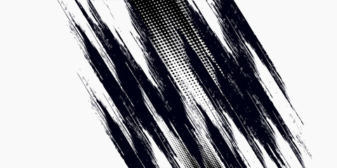 Tire track background for rally, drifting, motocross, off-road, and other automotive and motorsports. Black tire tracks on a white background with worn effects and dirt splashes. © SYAIFUL ANWAR