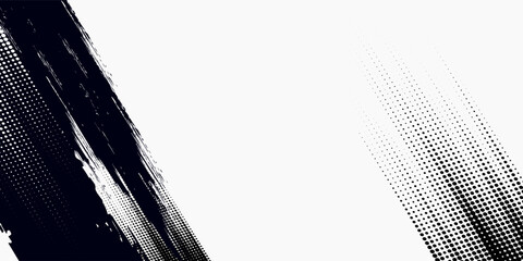 Tire track background for rally, drifting, motocross, off-road, and other automotive and motorsports. Black tire tracks on a white background with worn effects and dirt splashes. © SYAIFUL ANWAR