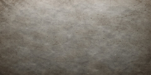 Fototapeta premium Aged vintage wallpaper design featuring a dark grunge stone wall background and dirty rough concrete texture with a blank gray old paper surface pattern for a textured backdrop