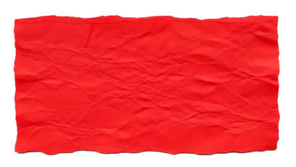 Crumpled red paper texture with white background
