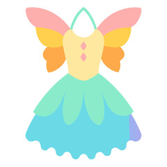 Colorful fairy costume