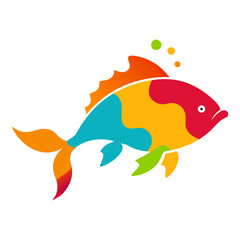Colorful fish swimming