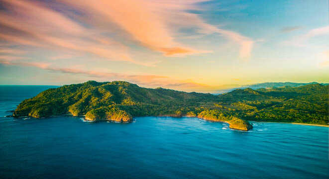 aerial view of Playa Grande Costa Rica - Powered by Adobe