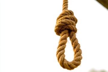 Slight Movement of Hanging Cord Responding to Gentle Airflow in Natural Setting