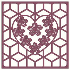 Happy Valentine's Day template. Layered Love You. Layered paper cut Flowers and Butterflies. Paper cut out design. Shadow box style.