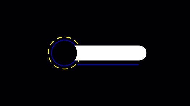 Simple Futuristic Geometric Lower Third Animation with Dotted Lines Intro. Modern 4K Broadcast L3rd Title Opener 4k video animation seamless loop