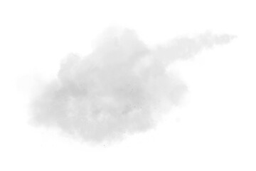 smoke on white background, cloud, fog