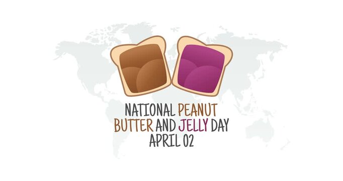 national peanut butter and jelly day motion video, ideal for national peanut butter and jelly day celebration