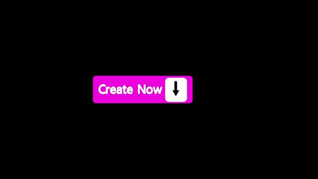 Create now button arrow click on a dark background.