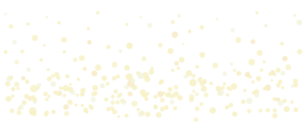 Golden yellow glowing light bokeh overlay with dreamy luminous particles sparkle effect on transparent background