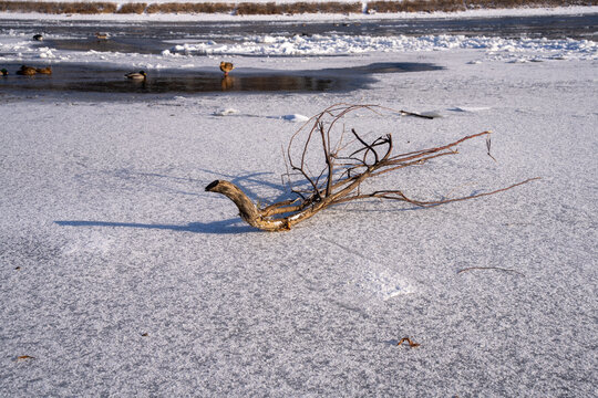 Frozen river