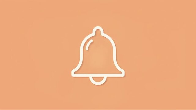 Heart Symbol with Social Media Notification Bell Icon, notification bell with heart reaction