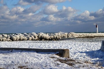 Winter in the Harbour in extreme cold