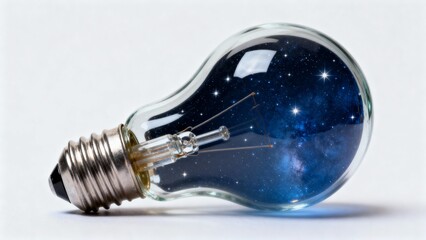 light bulb on white background