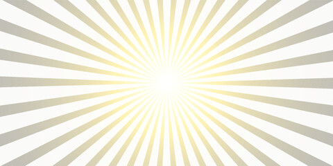 Sun rays. Grey background, white sun rays. Radial circle lines. Starburst pattern. Comic beam lines. Sun rays effect. Abstract fireworks. Concentration lines.