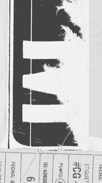 Torn Paper With Black Letter E And Text paper texture