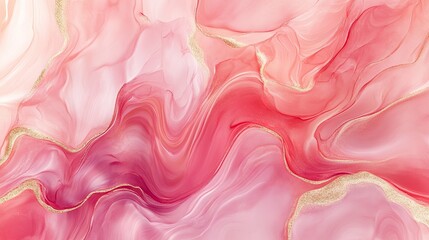 Fototapeta premium An abstract digital texture featuring fluid, wavy patterns in shades of pink, purple, and white
