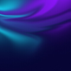 Fototapeta premium Abstract swirls of deep purple and vibrant turquoise gradient background
