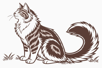 vector illustration of a cat