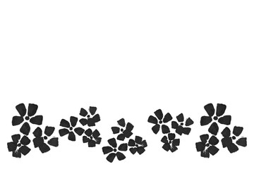 Dark gray watercolor background. Artistic hand paint. Isolated on transparent background.