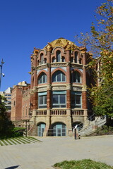 Recinto modernista de Sant Pau em Barcelona na Espanha