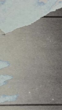 Abstract ripped paper stop motion animation background