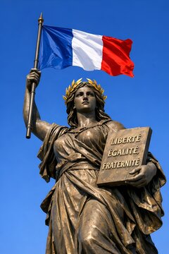 Marianne R&eacute;publique , Libert&eacute; &eacute;galit&eacute; fraternit&eacute;