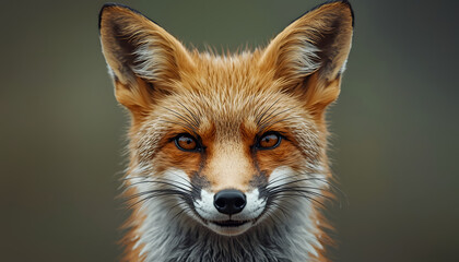 Obraz premium red fox portrait