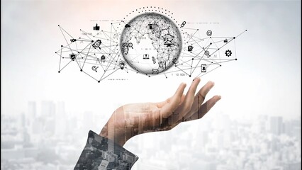 Global AI network showing connection between AI, global, and network elements across the digital world and data infrastructure Marrow