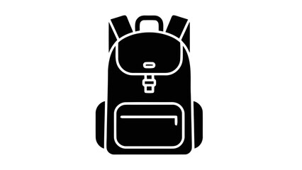 Obraz premium Vector illustration of a classic backpack, ideal for travel and adventure, on transparent background