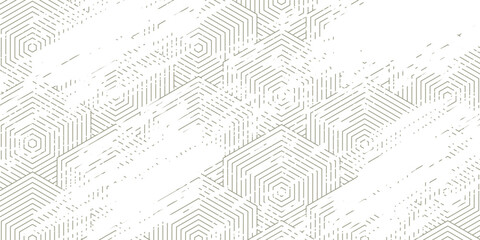 Geometric lines seamless pattern. Golden vector texture with thin diagonal stripes, lines, chevron, zigzag. Abstract gold and white graphic background. Luxury linear ornament. vector