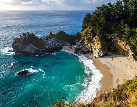 McWay Falls - A Coastal Paradise in Big Sur, California.