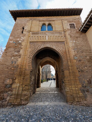 Naklejka premium The Gate of Wine at the Alhambra Palace