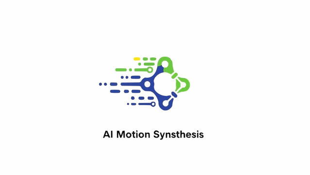 AI Motion Synthesis Technology Concept.
