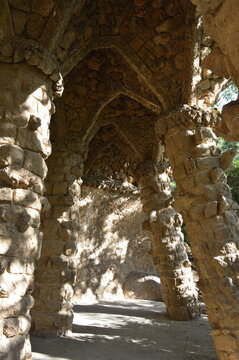 Parque Guell em Barcelona na Espanha