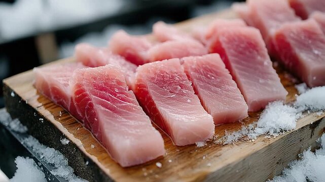raw frozen fish inuit style greenland cuisine video