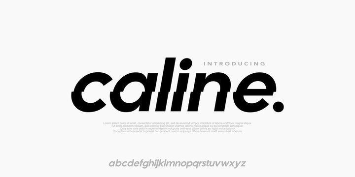 Caline Fonts, lowercase clean sporty display font with dynamic italic shapes, perfect for racing, sports branding, and modern headlines.vector design