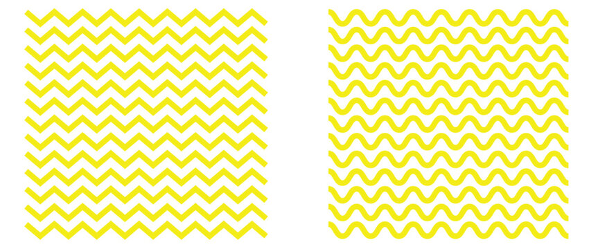 Vector yellow Zigzag  Lines pattern background for roads indicate restricted areas where parking and graphic design.
