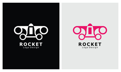 vector stock rocket icon logo