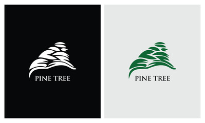 vector stock pine tree abstract logo