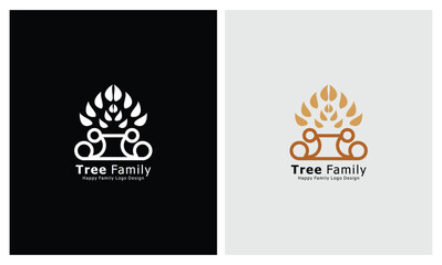 vector stock tree family  home family icon logo  parenting  love logo