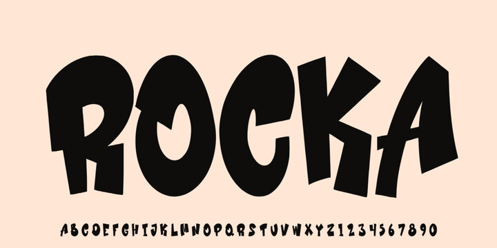 Graffiti abstract bubble fonts, Y2k style streetwear fashion, design for urban ,streetart,sport,skateboarding,surfing.Vector illistration