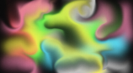 Vibrant Abstract Gradient Background With Soft Blur Noise Texture And Smooth Color Flow