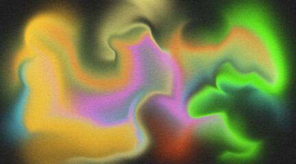 Luminous Abstract Color Waves With Soft Gradient Glow And Dreamy Blur Texture