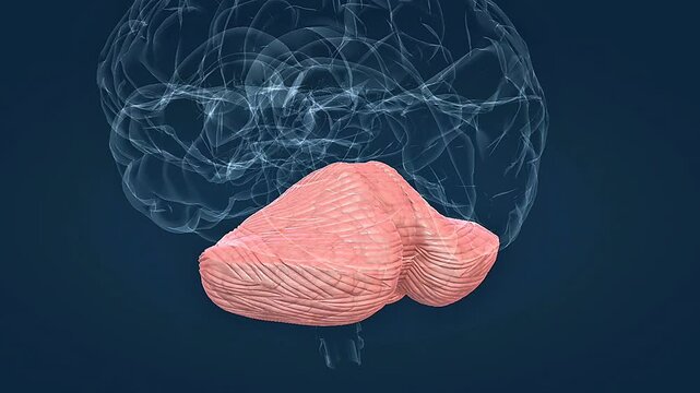Cerebellum of human brain
