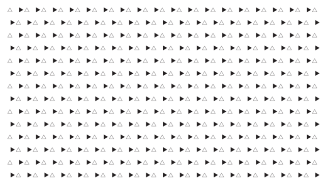 Repeating pattern of black and white triangles pointing right, geometric abstract background, minimalist design, motion concept - Powered by Adobe