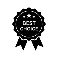 Best Choice Badge Icon &ndash; Premium Quality Award Label for Products