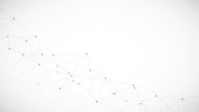 Modern network connections and lines on white background