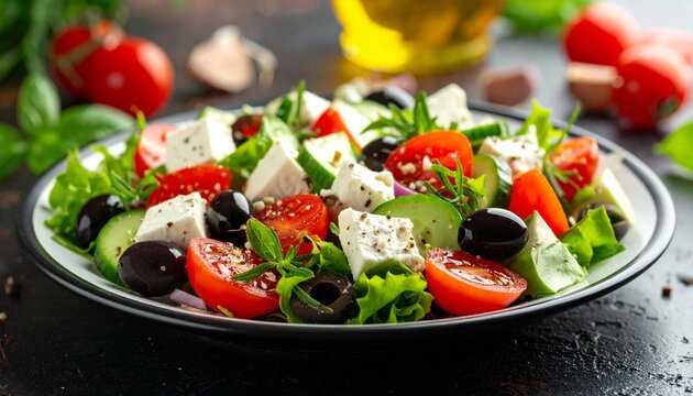 Griechischer Salat mit Feta