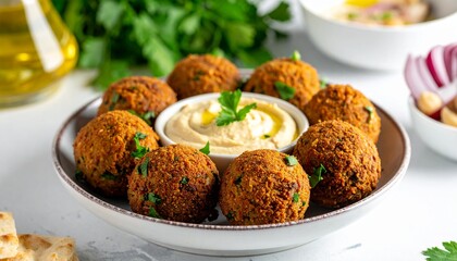 Falafel mit Hummus
